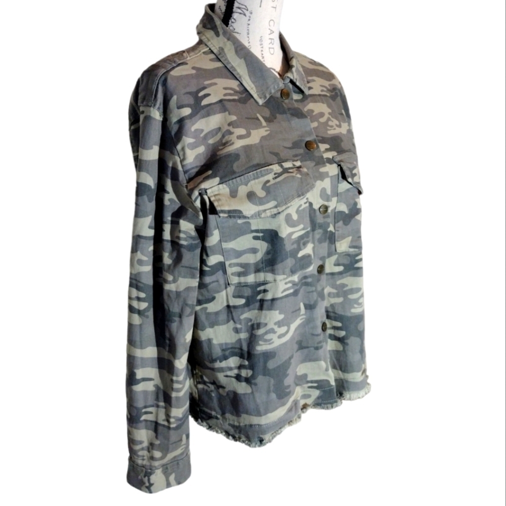 Sanctuary Camo Trucker Jacket